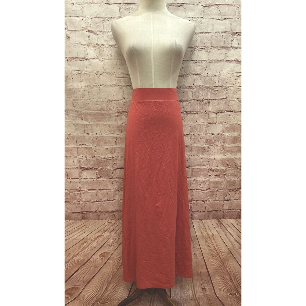 Liz Claiborne Studio Skirt XXL PULL ON Dusty Rose Pink Cedar Stretch Jersey Knit
